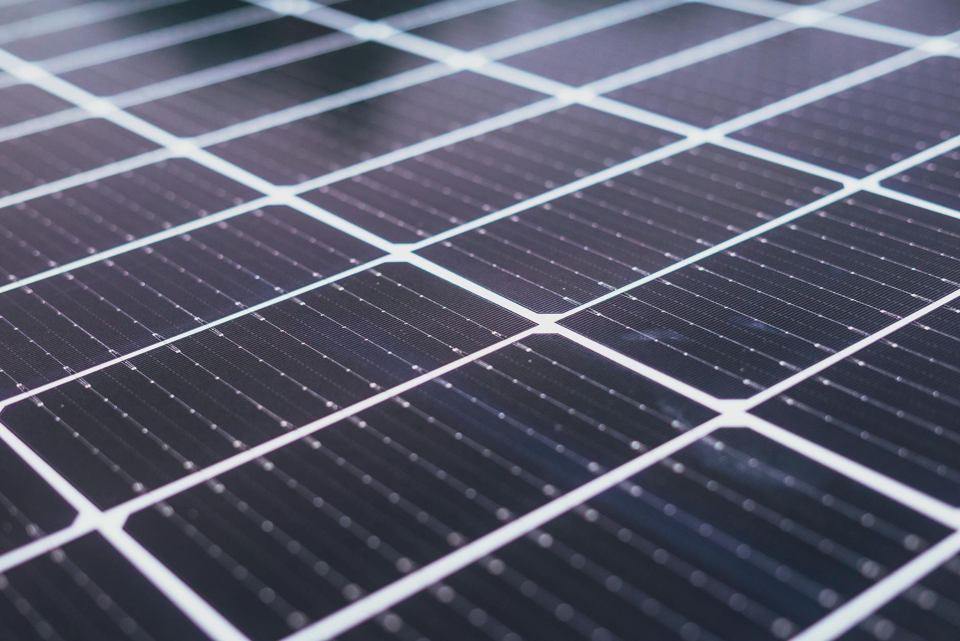 Detaliu celule fotovoltaice — sistem instalat de New Eco Sun